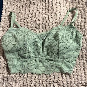 Victoria's Secret Green Lace Bandeau